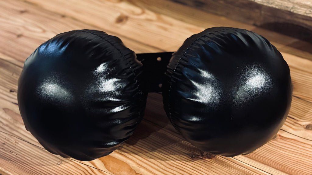 Doppelschellen schwarz groß