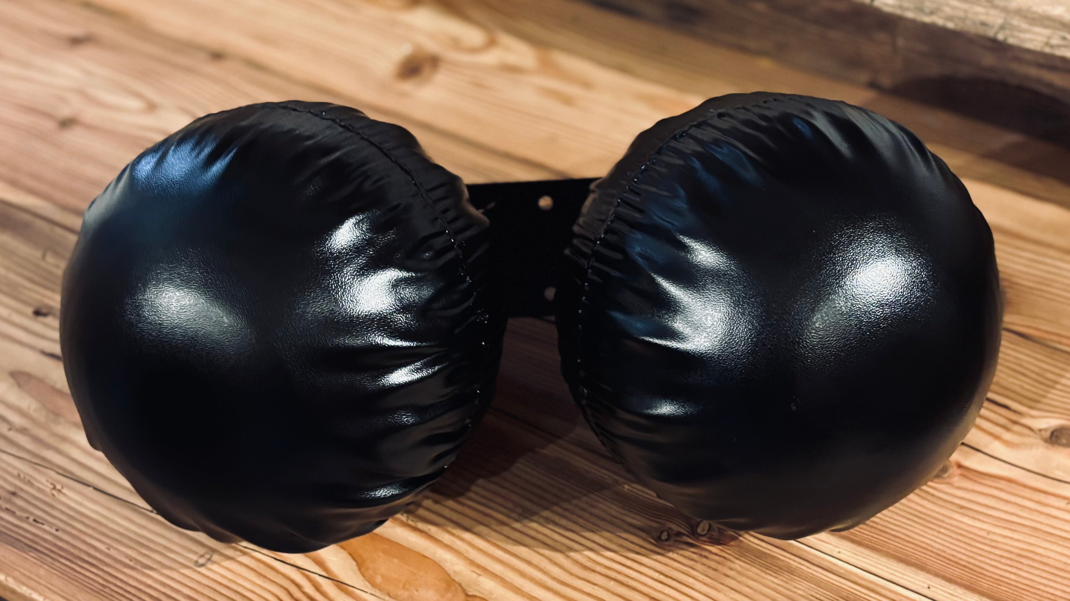 Doppelschellen schwarz groß