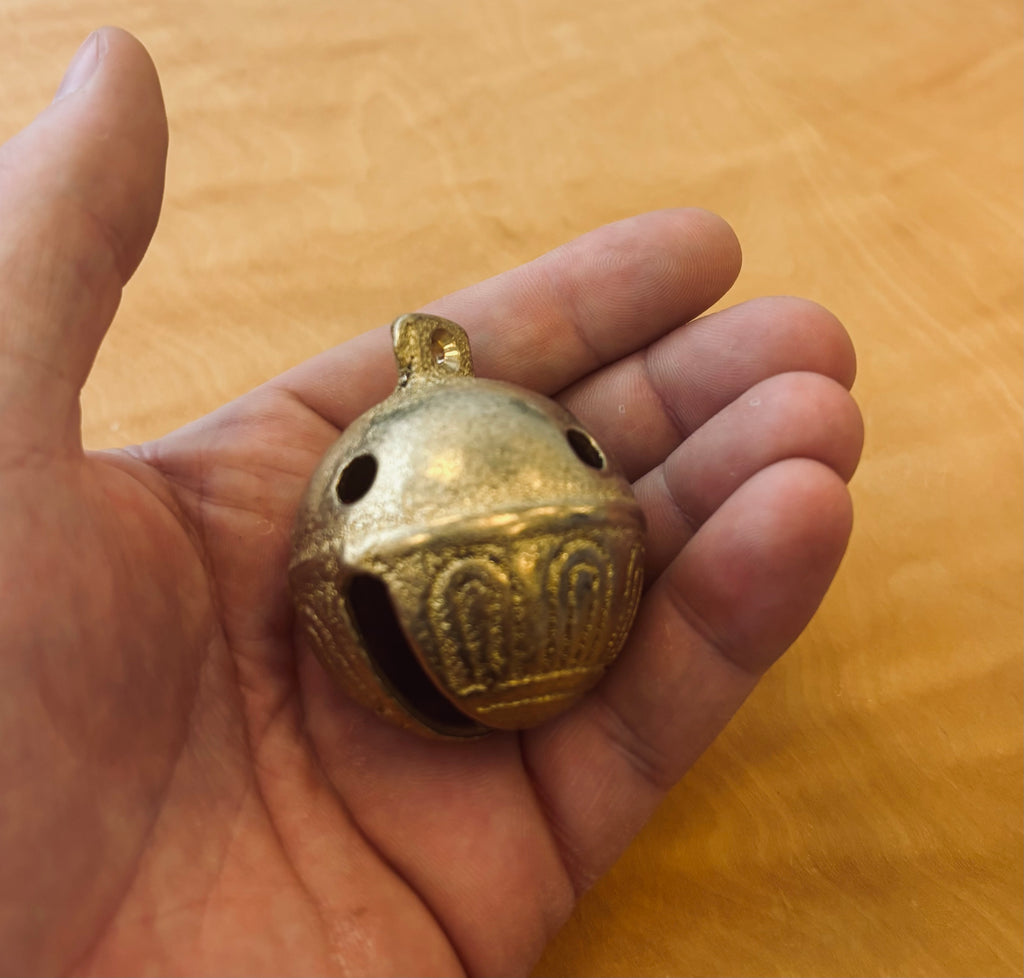 Massive Messingschesse, Pferdeschelle, Schlittenschelle, Glocke 1 Stück 5,5cm